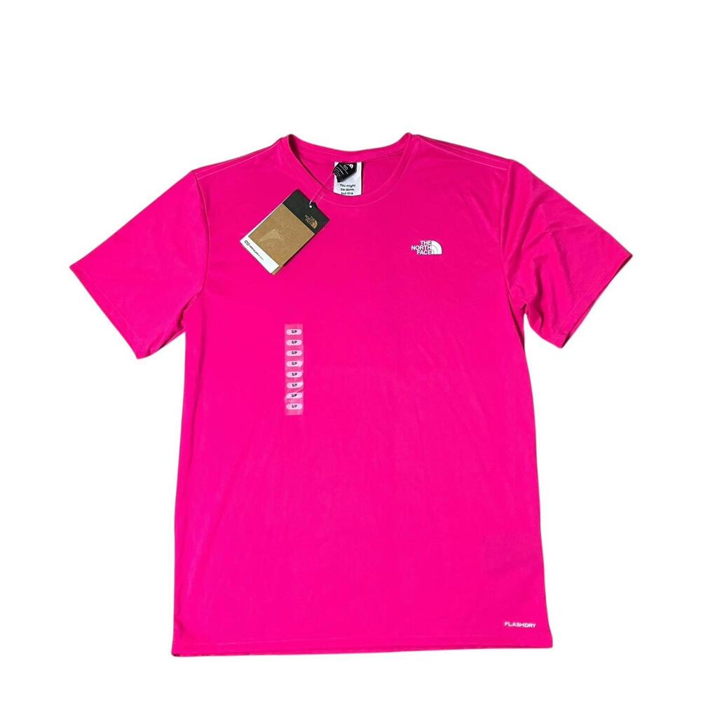 The North Face T Shirt‎ S Pink Glo Elevation Performance Flash Dry Gorp Sporty